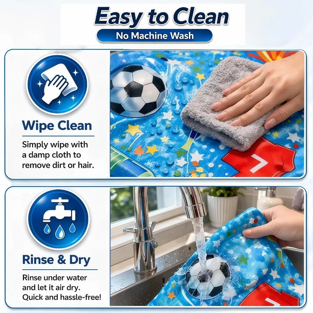 Water Activated Cooling Mat for Dogs and Cats Self Cooling Gel Pad Summer Pet Bed Indoor Outdoor Waterproof Wipe Clean Soccer Fan Themed Gift for Small Medium Pets