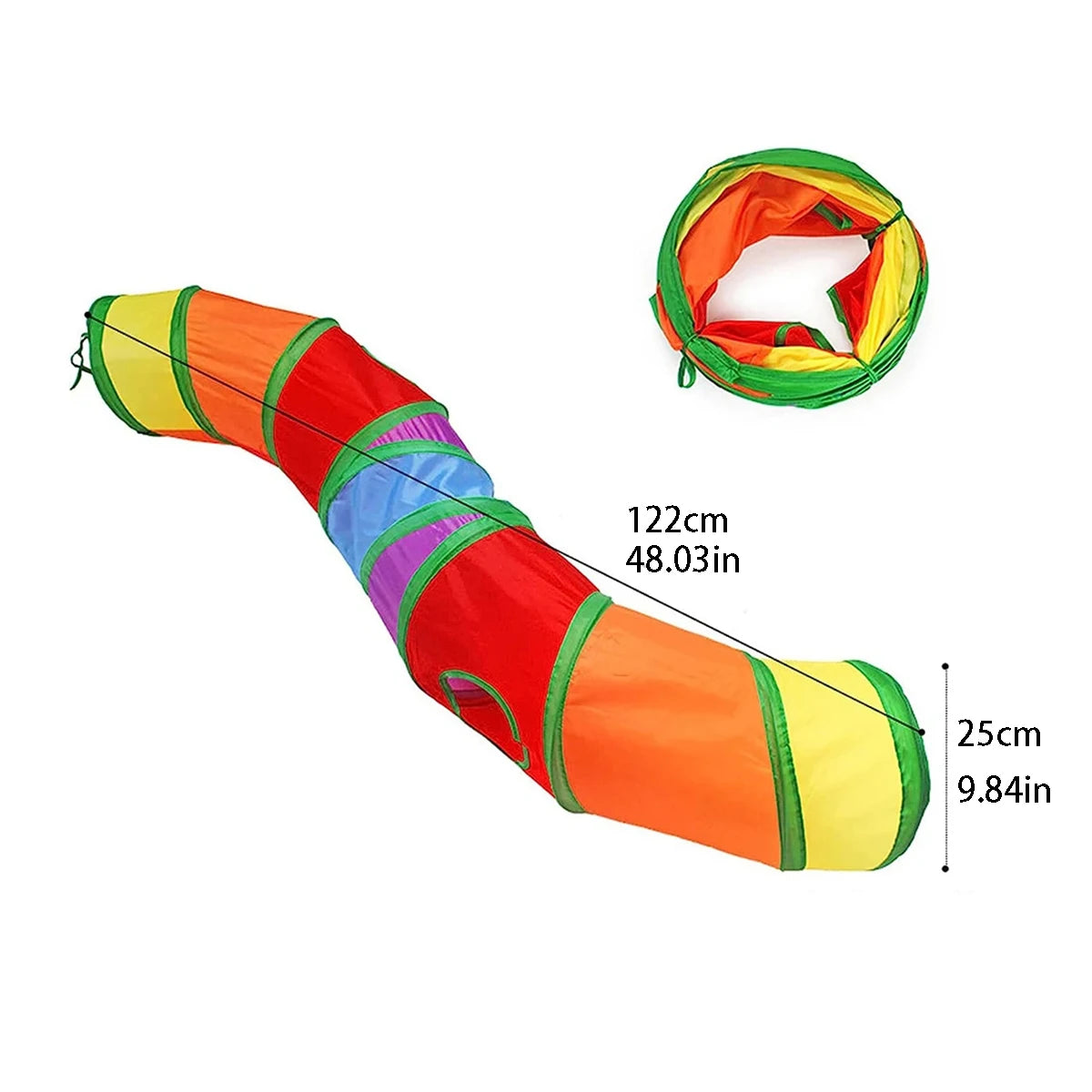 Foldable Interactive Cat Tunnel for Indoor Play and Boredom Relief
