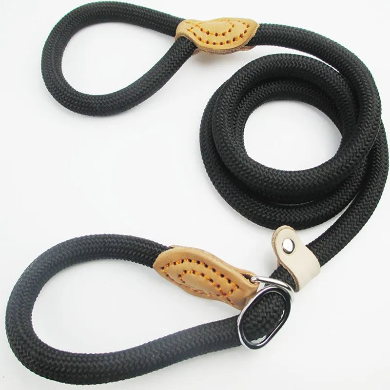 Adjustable Braided Rope Dog Leash For Walking And Training