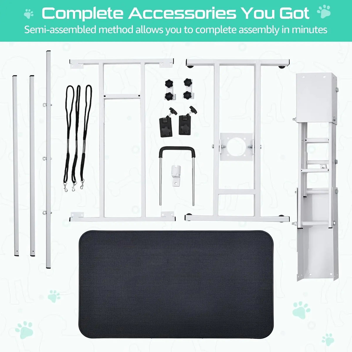 Garvee Electric Pet Grooming Table With Adjustable Grooming Arm