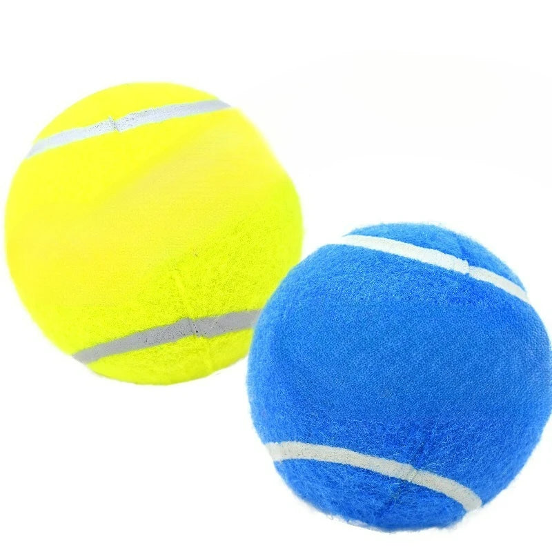 Squeaky Tennis Ball Dog Toy Interactive Pet Play Fetch Toy