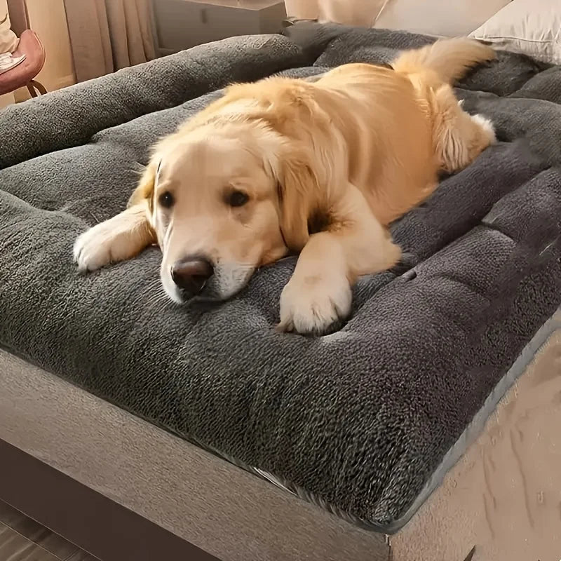 Dog Pet Beds Extra Large Plush Dog Bed Sofa Thickened Super Soft Polyester Pet Mat Dog Crate Mat Bed For Dog Beds 
