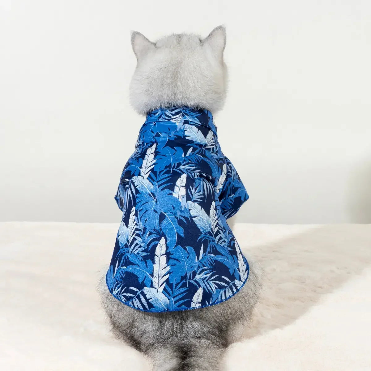 Hawaiian Tropical Pet Shirt for Dogs and Cats Vacation Wear