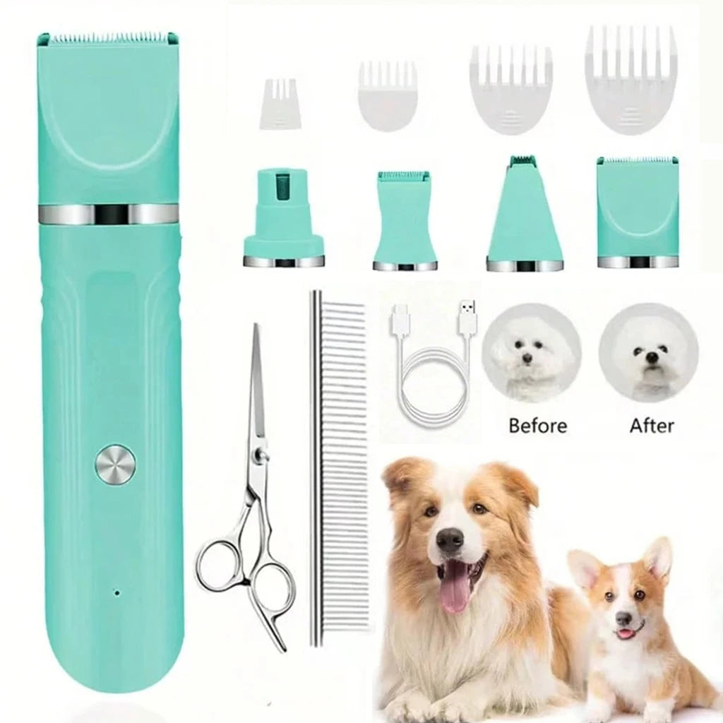 Shuyu Cordless Rechargeable Dog Cat Grooming Clipper Kit