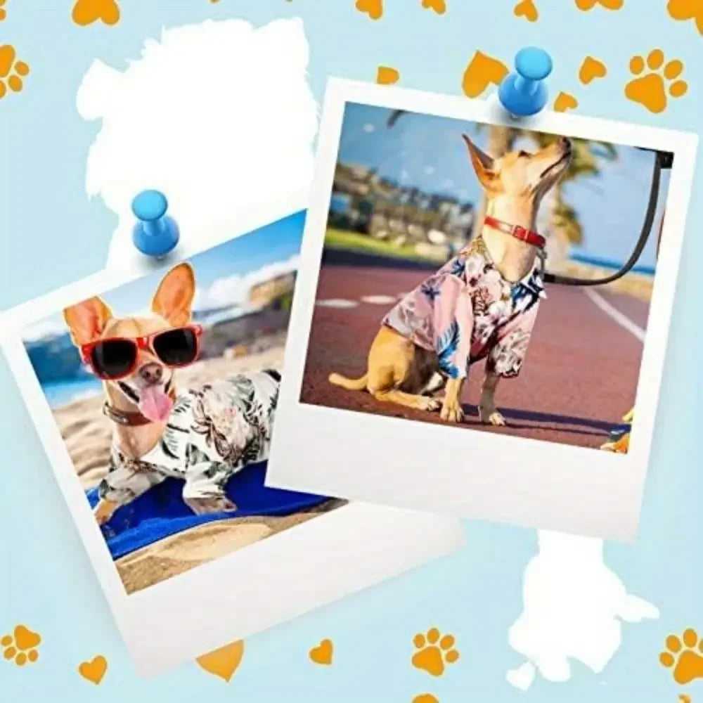 Breathable Hawaiian Floral Pet Shirts for Dogs and Cats