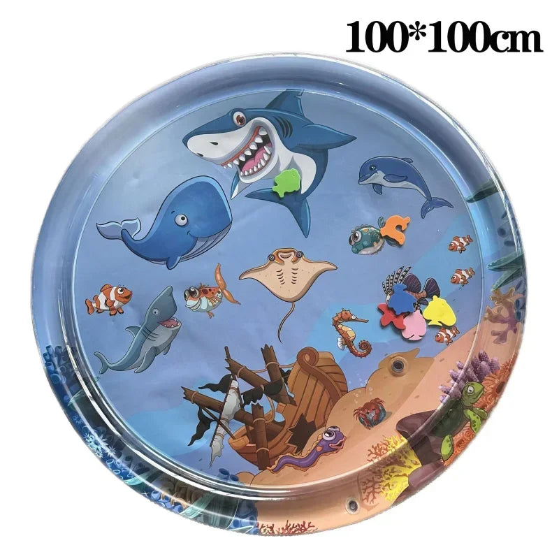 Inflatable Ocean Water Sensory Play Mat For Dogs And Cats