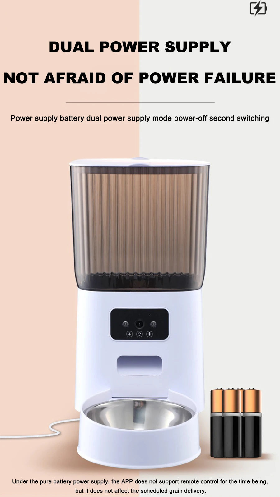 Automatic Smart Pet Feeder with App Control and Feeding Timer