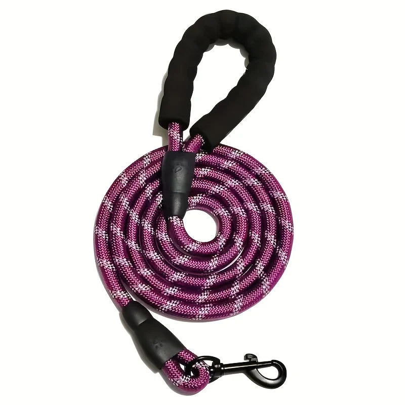 Reflective Heavy Duty Dog Leash With Padded Handle Safe Walking