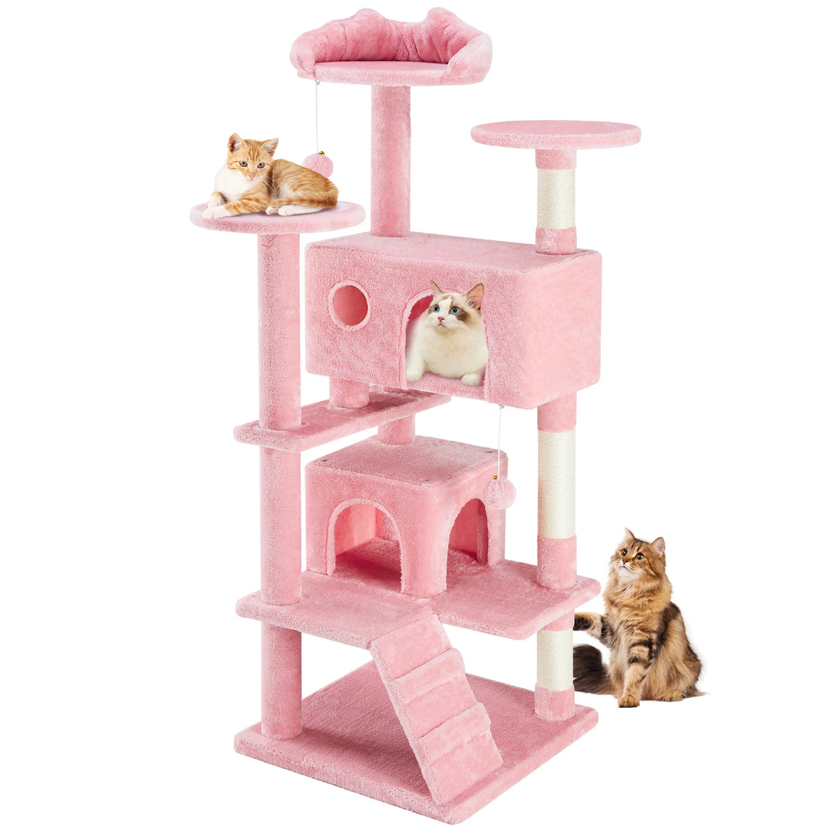 JHK Multi-Level Cat Tree Tower With Sisal Scratching Posts