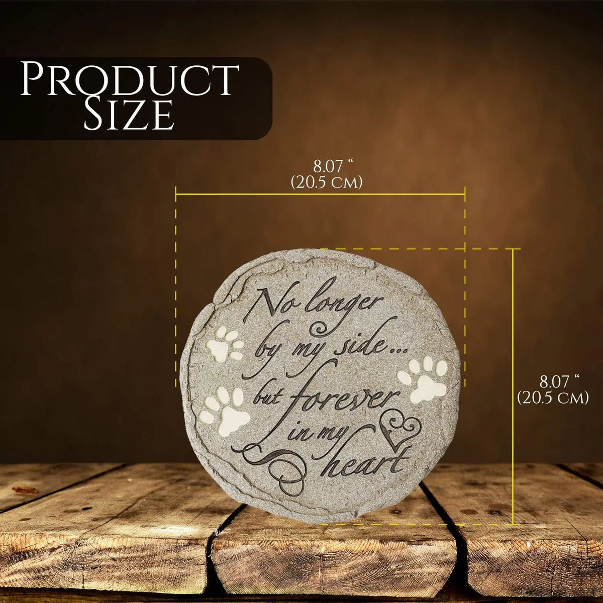 Pet Memorial Stone for Cats and Dogs Waterproof Outdoor Tribute
