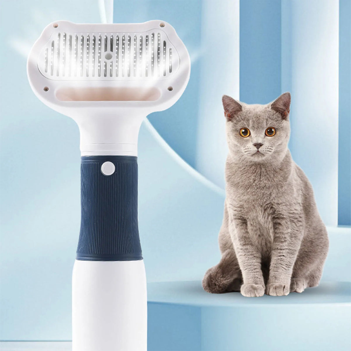 Pet Hair Dryer Brush for Cats and Dogs Grooming Tool