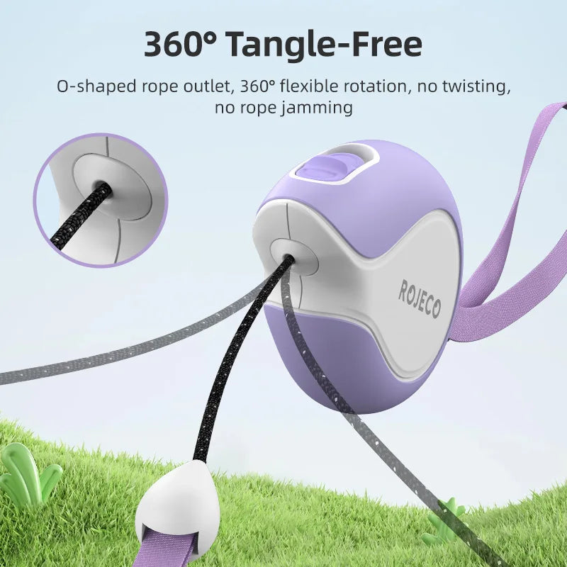 ROJECO Mini Automatic Retractable Dog Leash 3M Extendable Rope Dog Lead For Outdoor Walking Dogs Roulette Leash Dog Accessories