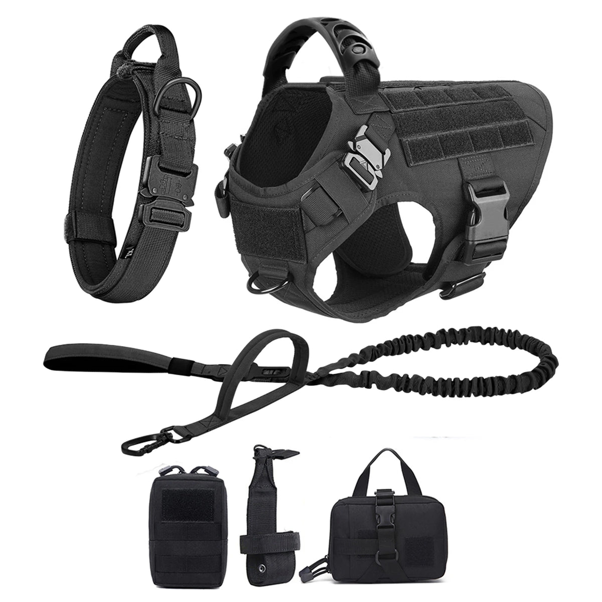 Nylon Dog Harness And Leash Set For Medium Large Dogs