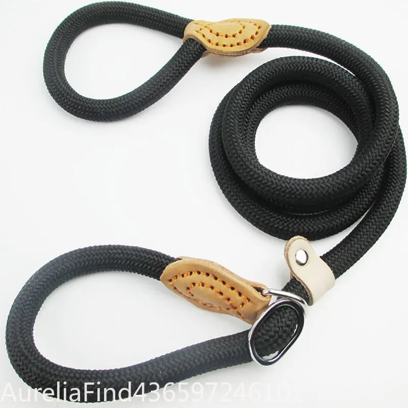 Adjustable Braided Rope Dog Leash For Walking And Training