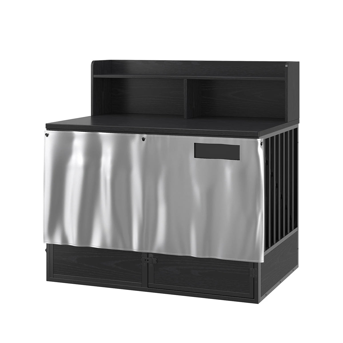 Multifunctional Wooden Dog Crate Furniture With Dual Storage Compartments