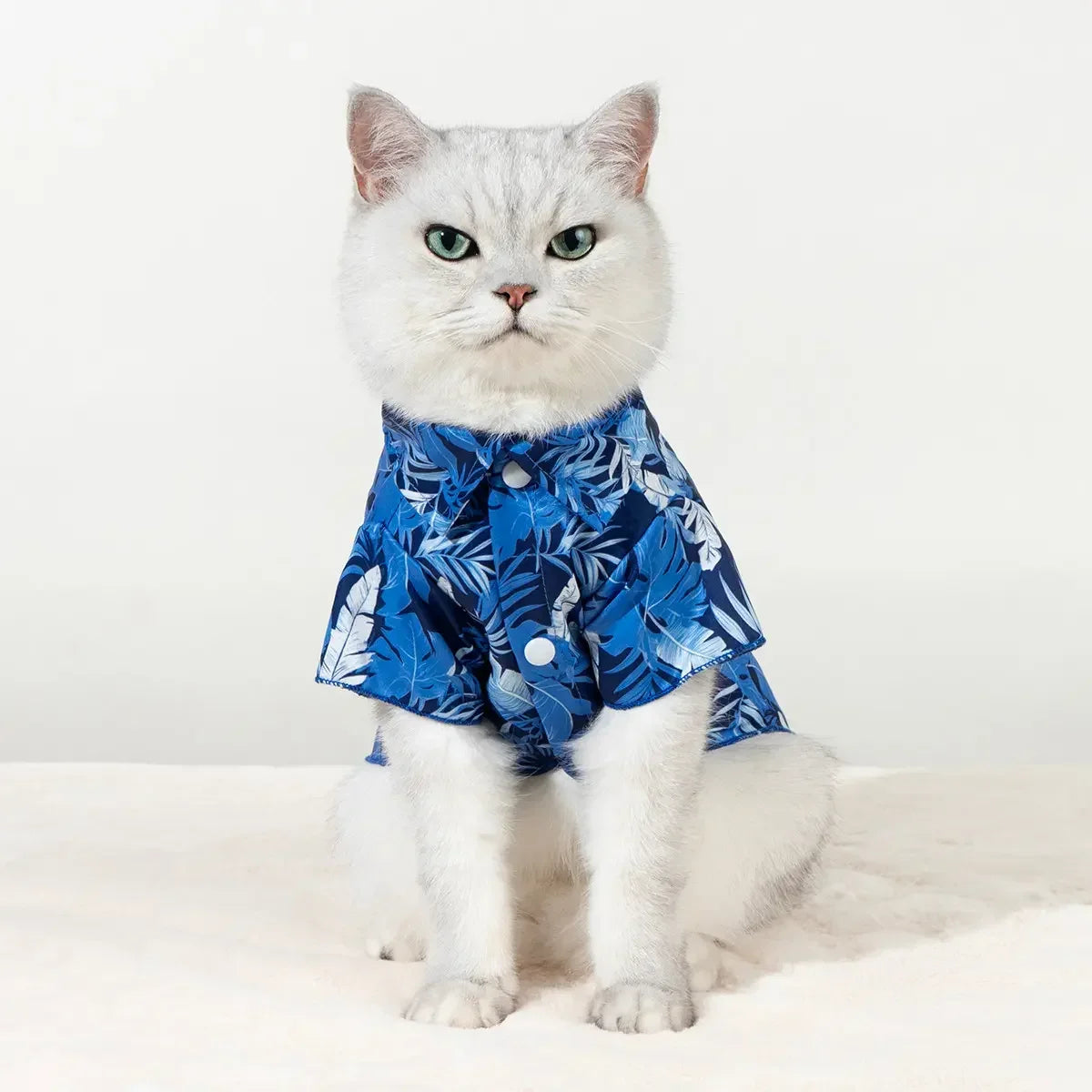 Hawaiian Tropical Pet Shirt for Dogs and Cats Vacation Wear