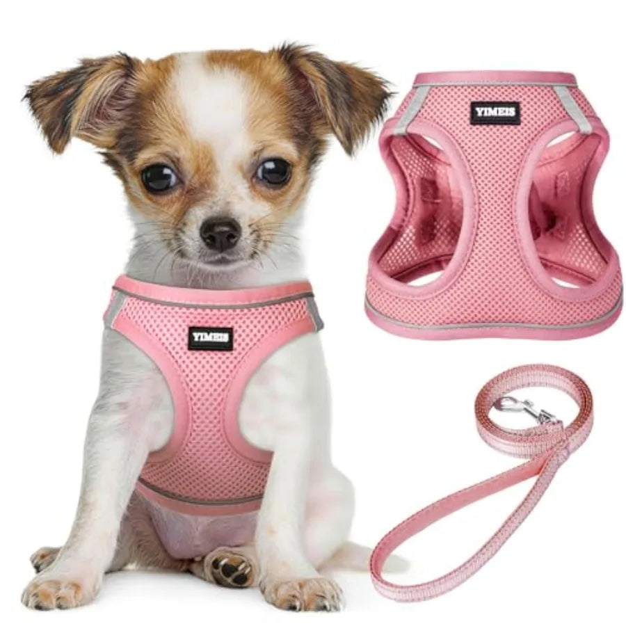 Dog Harness and Leash Set Reflective No Pull Adjustable