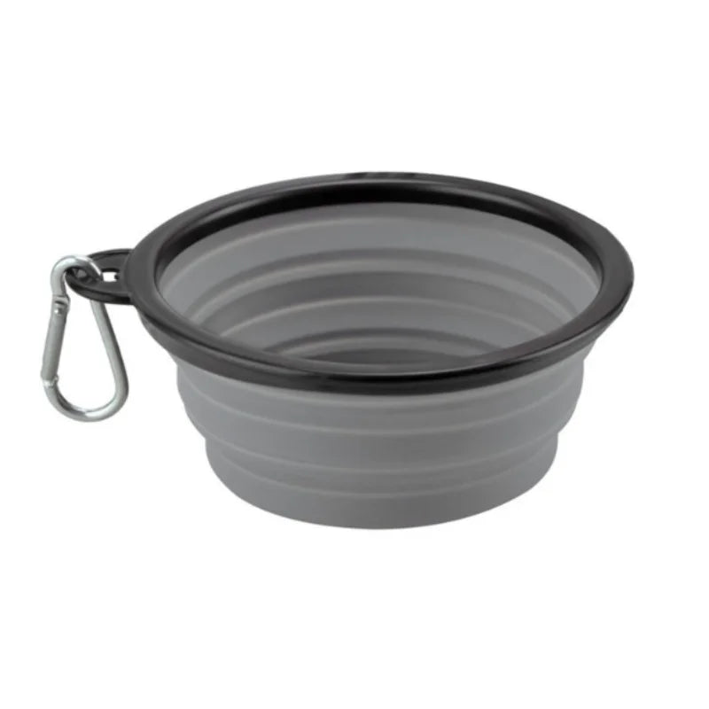 Collapsible TPR Pet Food Bowl For Dogs And Cats Travel Outdoor