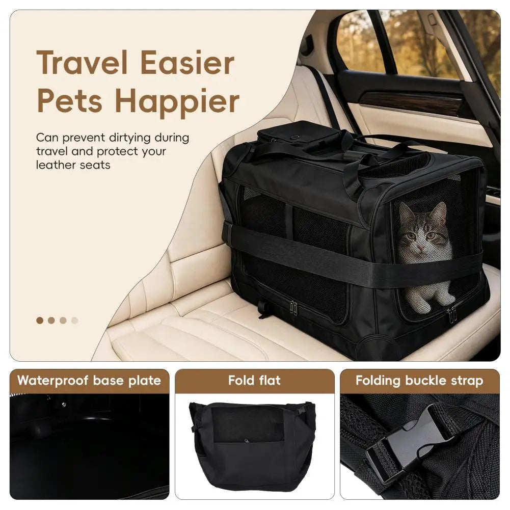 Rolling Cat Carrier With Wheels For Cats And Pet Travel