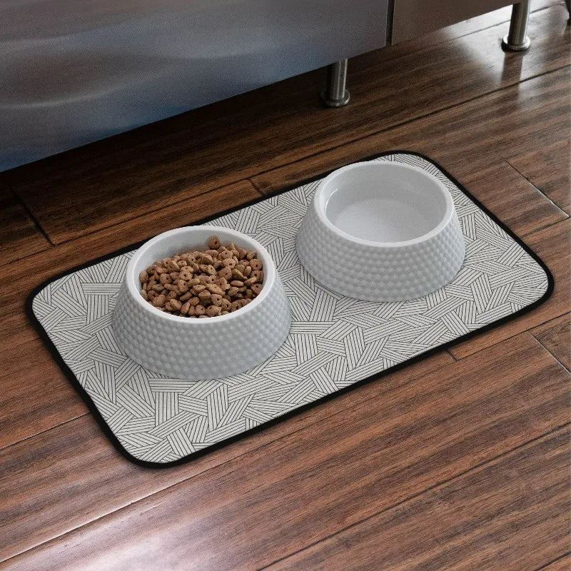 Pet Bowl Mat For Cleaner Floors And Easy Spill Control
