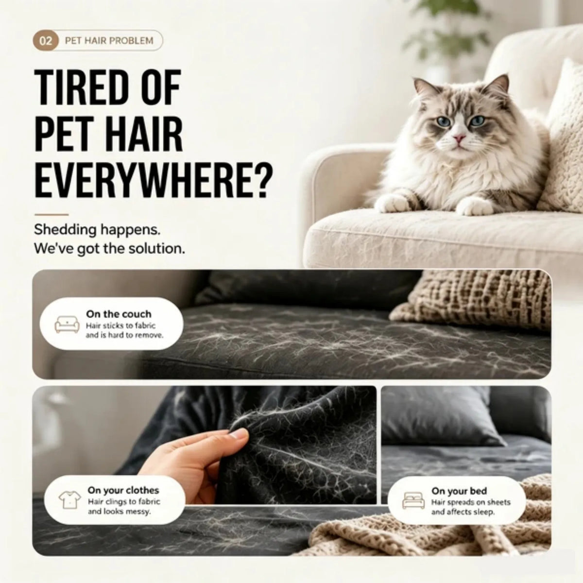 Self Cleaning Slicker Brush For Cats One Click Deshedding Tool