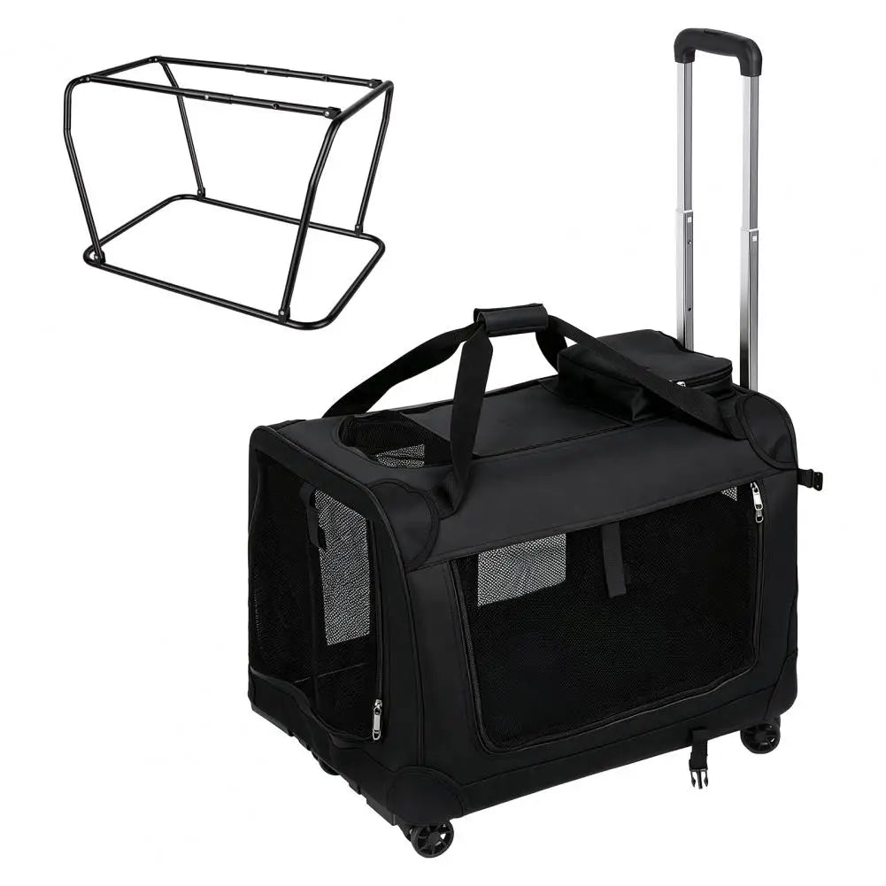 Rolling Cat Carrier With Wheels For Cats And Pet Travel