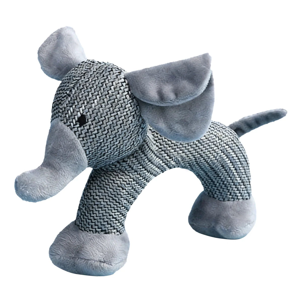 Interactive Squeak Puppy Toy Wear Resist Cute Animal Shape Plush Linen Toy Dogs Accompanying Puppy Doll for Small Large Dogs