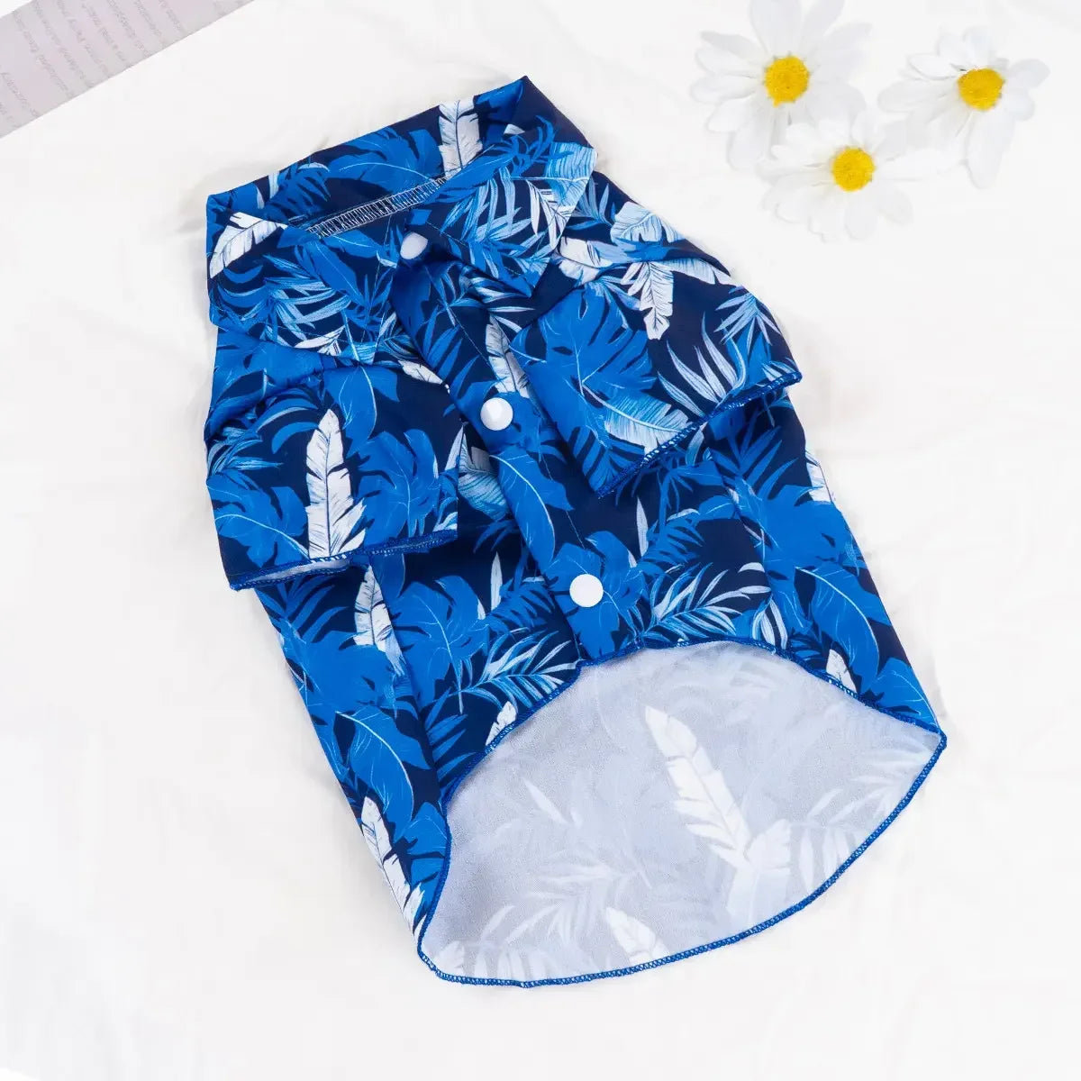 Hawaiian Tropical Pet Shirt for Dogs and Cats Vacation Wear