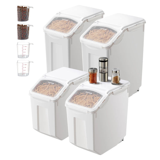 VEVOR Rice Storage Containers for Pet Food and Kitchen Grains