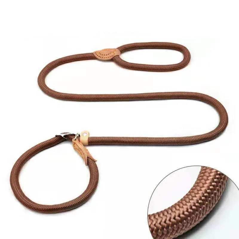 Adjustable Braided Rope Dog Leash For Walking And Training