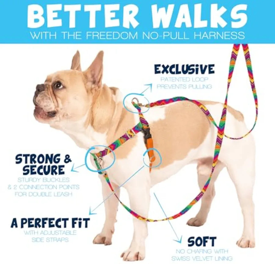 No Pull Dog Harness Adjustable Vest For Comfortable Walking Control