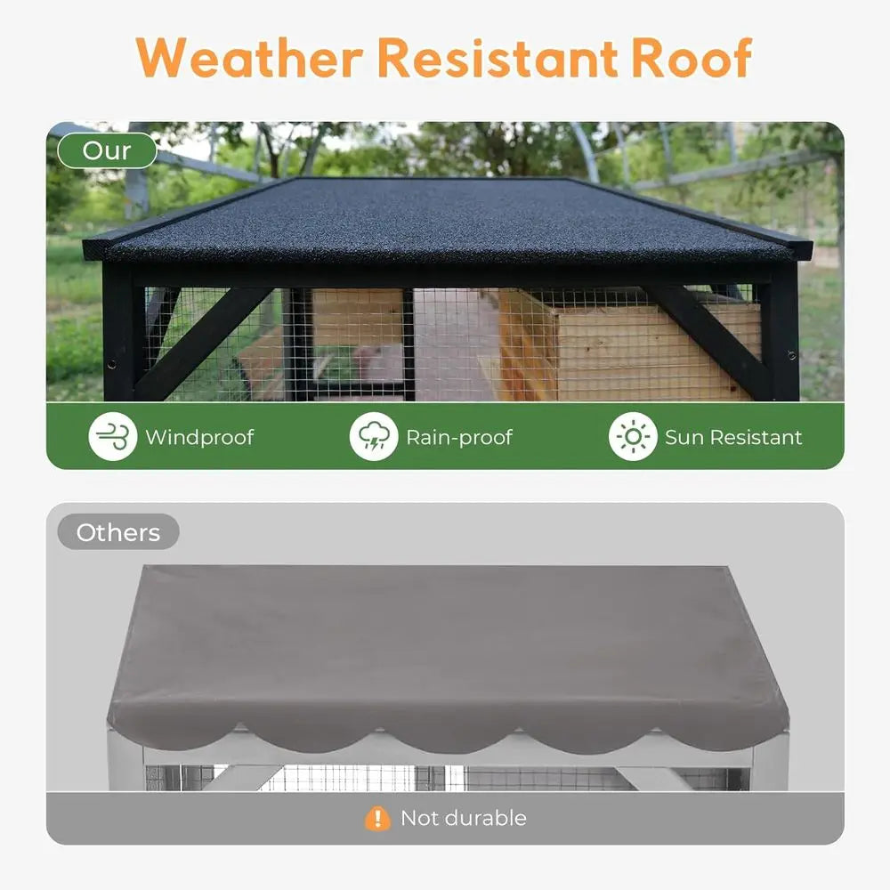 Outdoor Cat Catio Enclosure With Removable Platforms And Window Access
