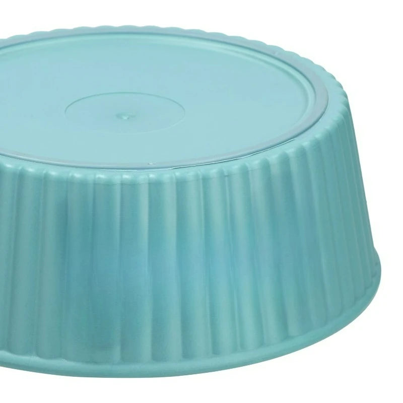Woof Embossed Plastic Pet Feeding Bowl For Dogs And Cats