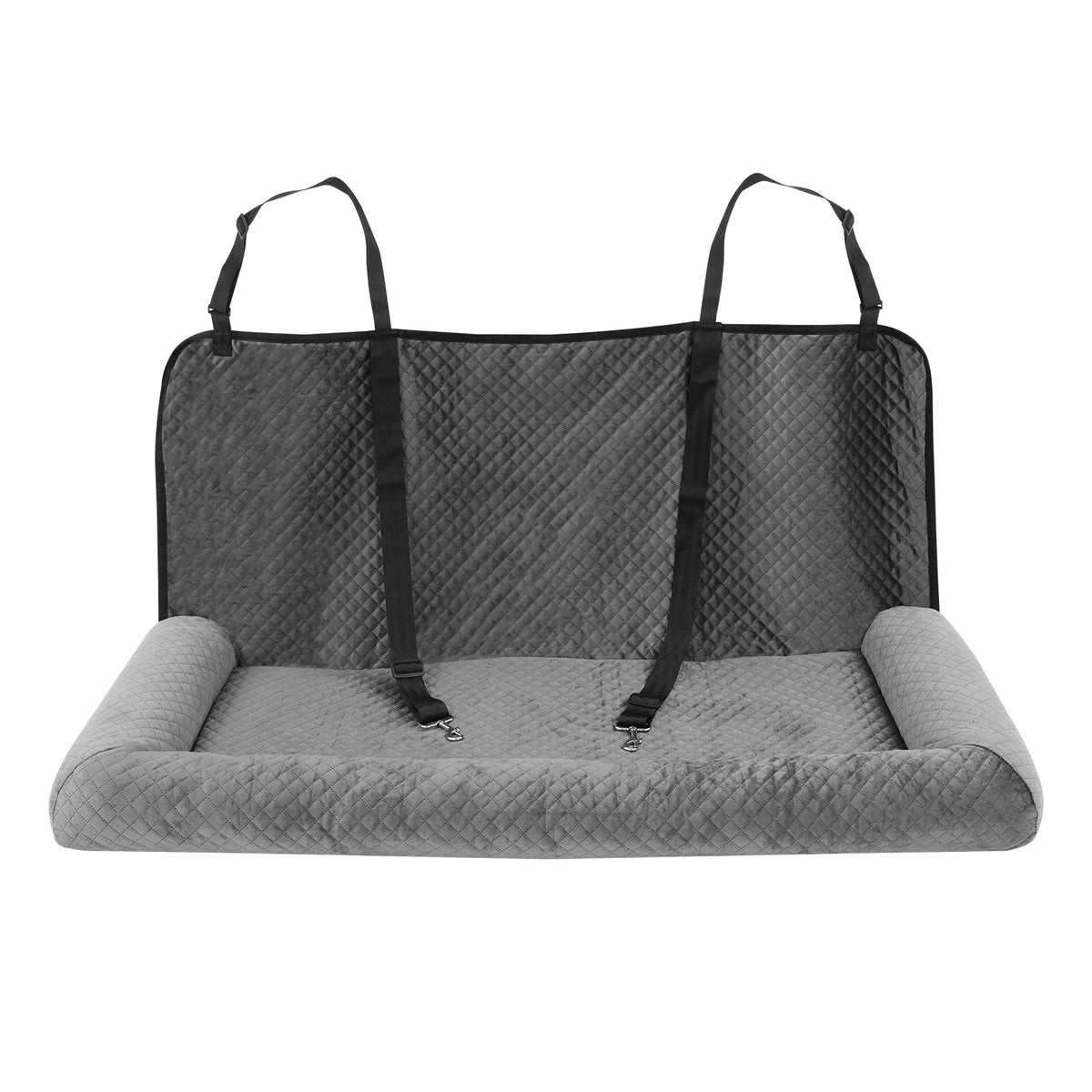 Dog Car Seat Large Dog Car Bed Pet Seat with Safety Tethers Buckles for Small Medium Large Dogs Travel Car Cushion