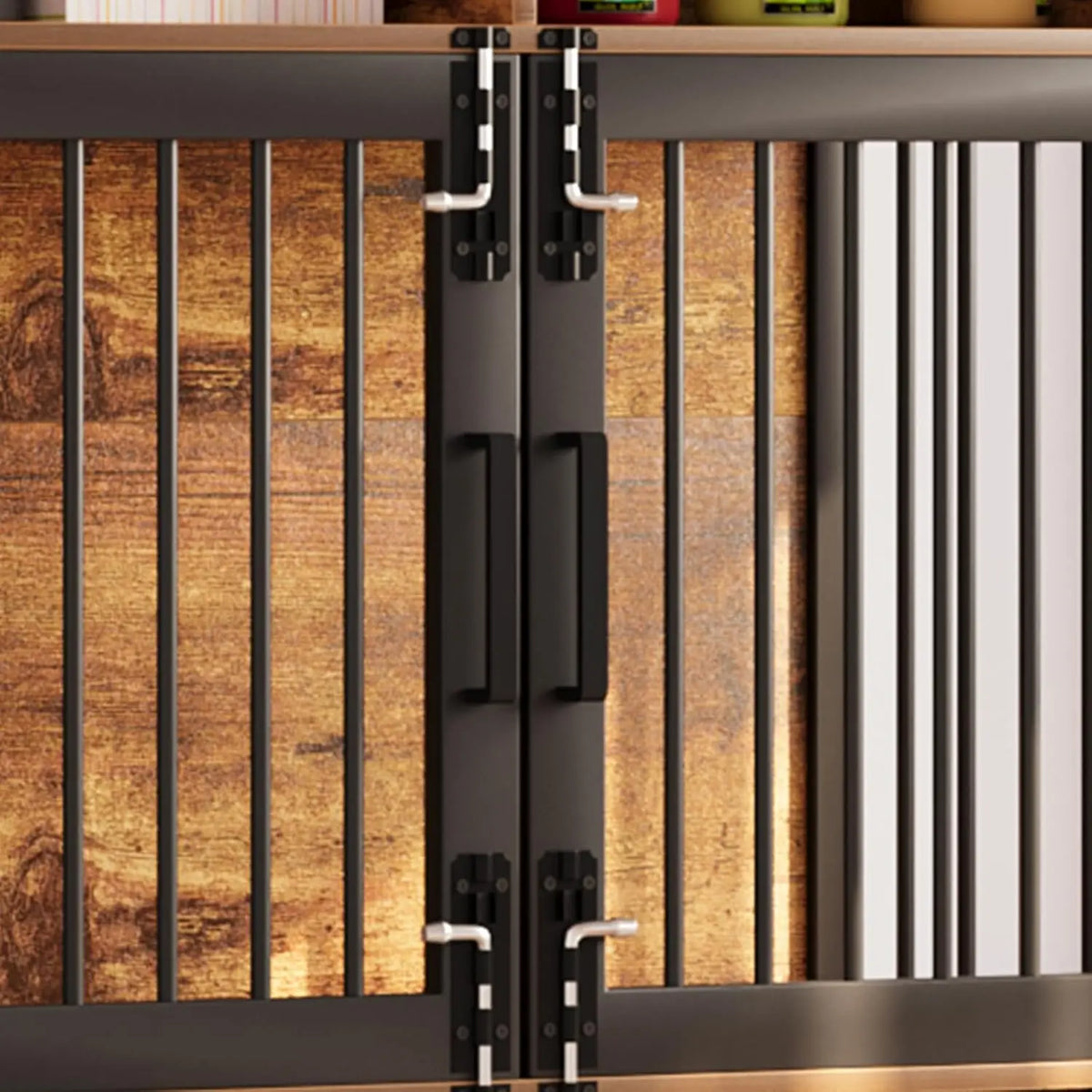 Garvee Wooden Dog Crate Furniture With Shelves And Storage