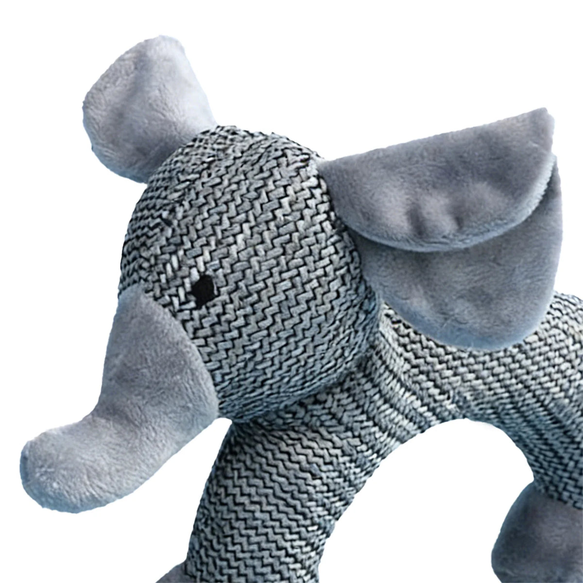 Interactive Squeak Puppy Toy Wear Resist Cute Animal Shape Plush Linen Toy Dogs Accompanying Puppy Doll for Small Large Dogs