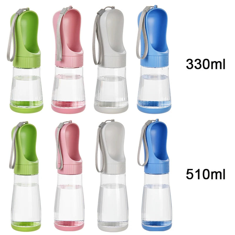 Portable Dog Water Bottle With Food Container For Travel Use