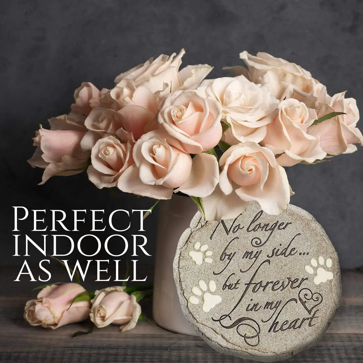 Pet Memorial Stone for Cats and Dogs Waterproof Outdoor Tribute