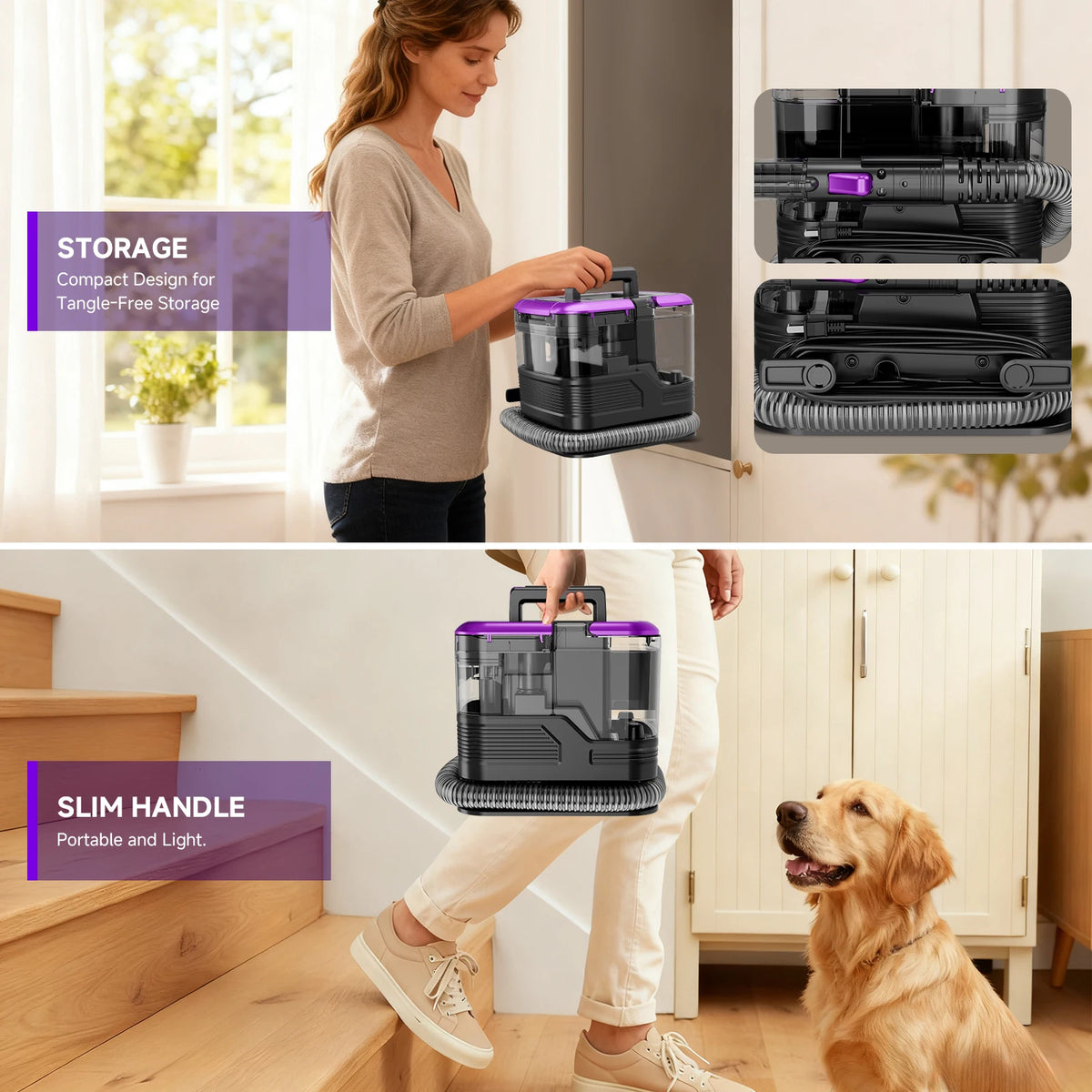 Honki Carpet Cleaner Machine With Strong Suction for Upholstery and Carpets