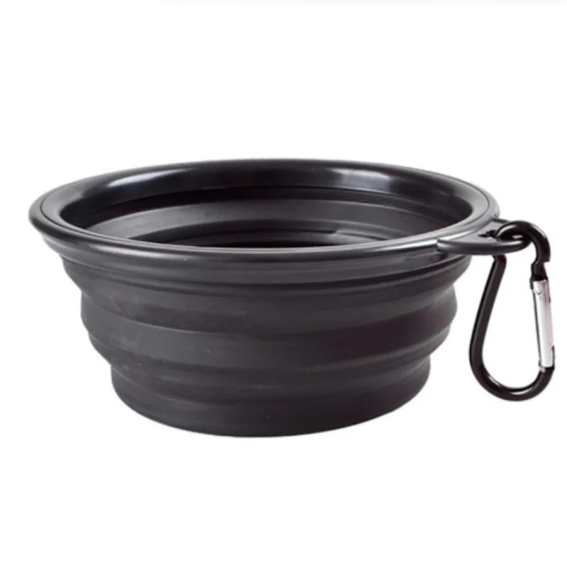 Collapsible TPR Pet Food Bowl For Dogs And Cats Travel Outdoor
