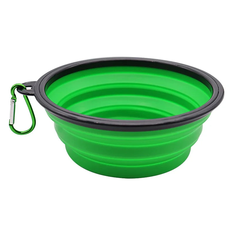 Collapsible TPR Pet Food Bowl For Dogs And Cats Travel Outdoor