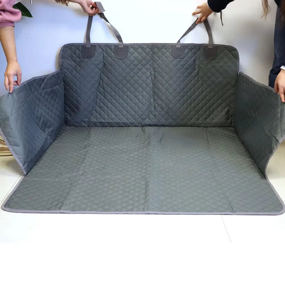 Dog Car Seat Cover Pet Travel Dog Carrier Car Trunk Mat Waterproof SUV Cargo Liner For Dogs Carrier Mattress Protector Washable