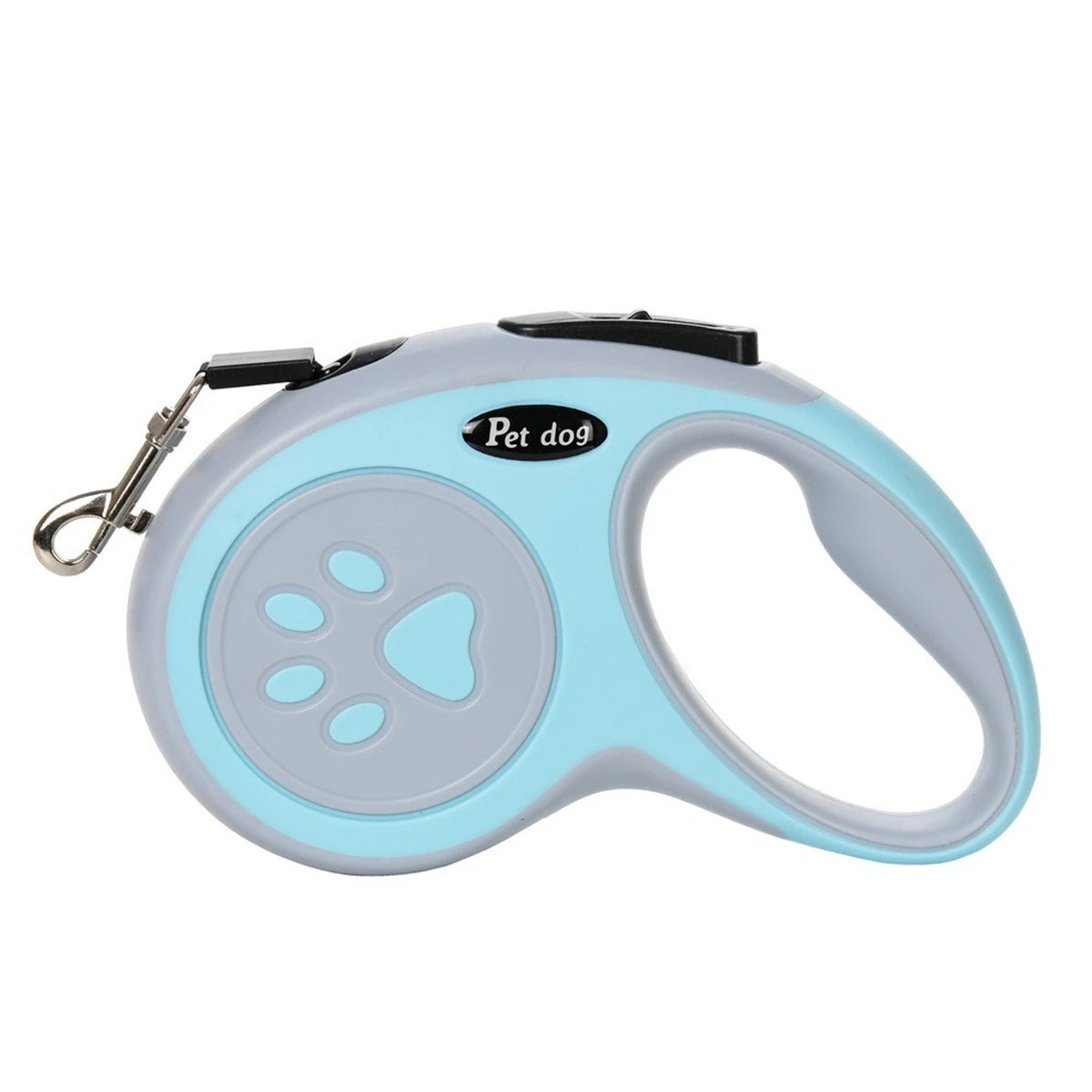 Retractable Nylon Dog Leash Reflective Paw Style Outdoor Walking Lead