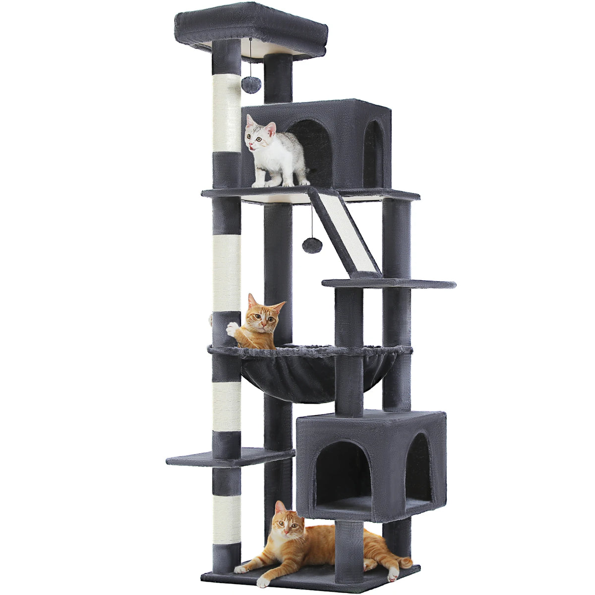 PAWZ Road Multi Level Cat Tree With Condos And Scratchers