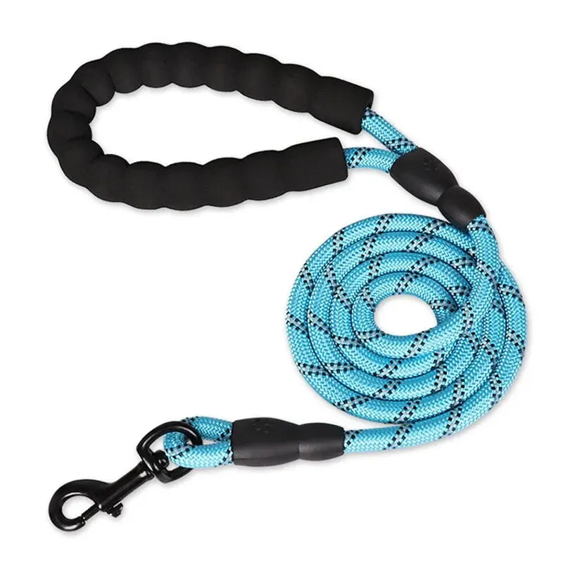 Reflective Heavy Duty Dog Leash With Padded Handle Safe Walking