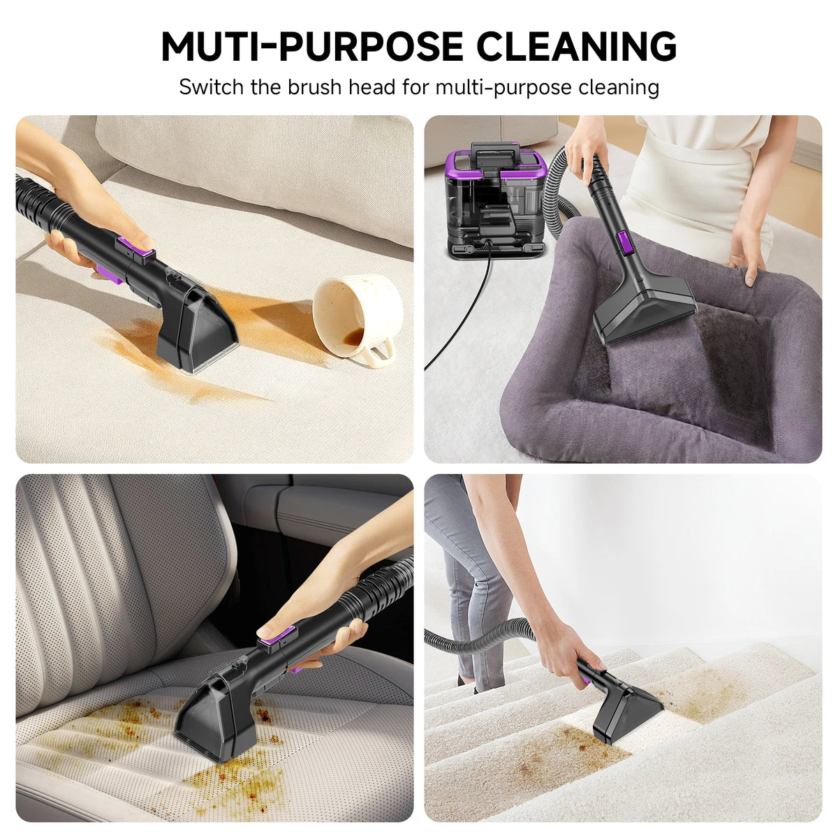 Honki Carpet Cleaner Machine With Strong Suction for Upholstery and Carpets
