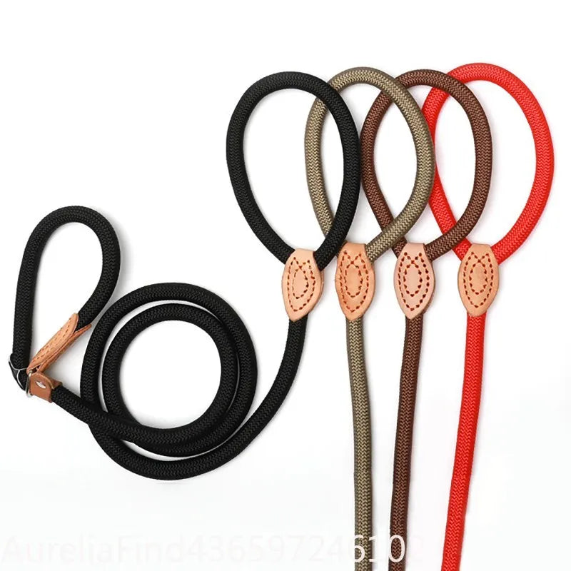Adjustable Braided Rope Dog Leash For Walking And Training