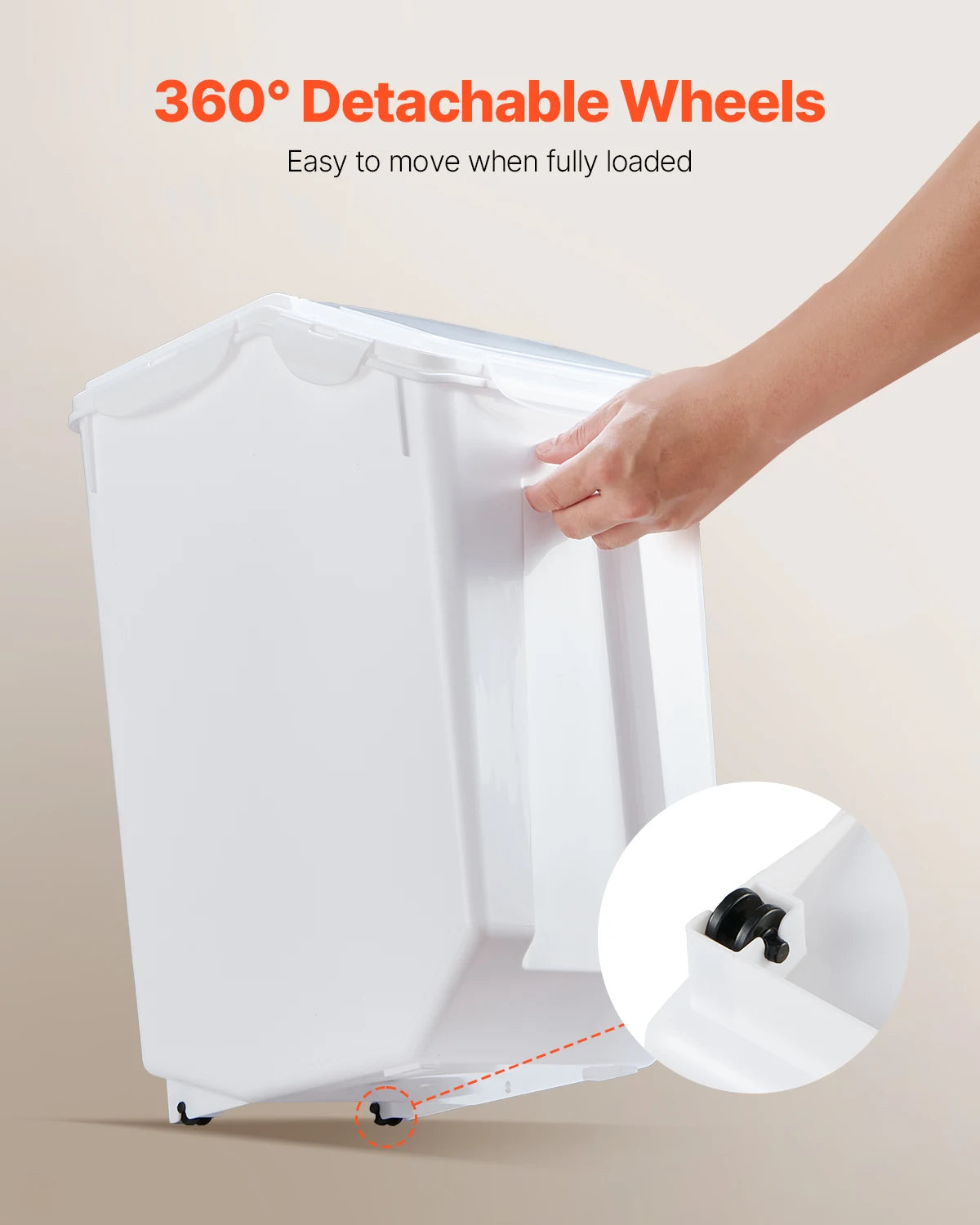 VEVOR Rice Storage Containers for Pet Food and Kitchen Grains