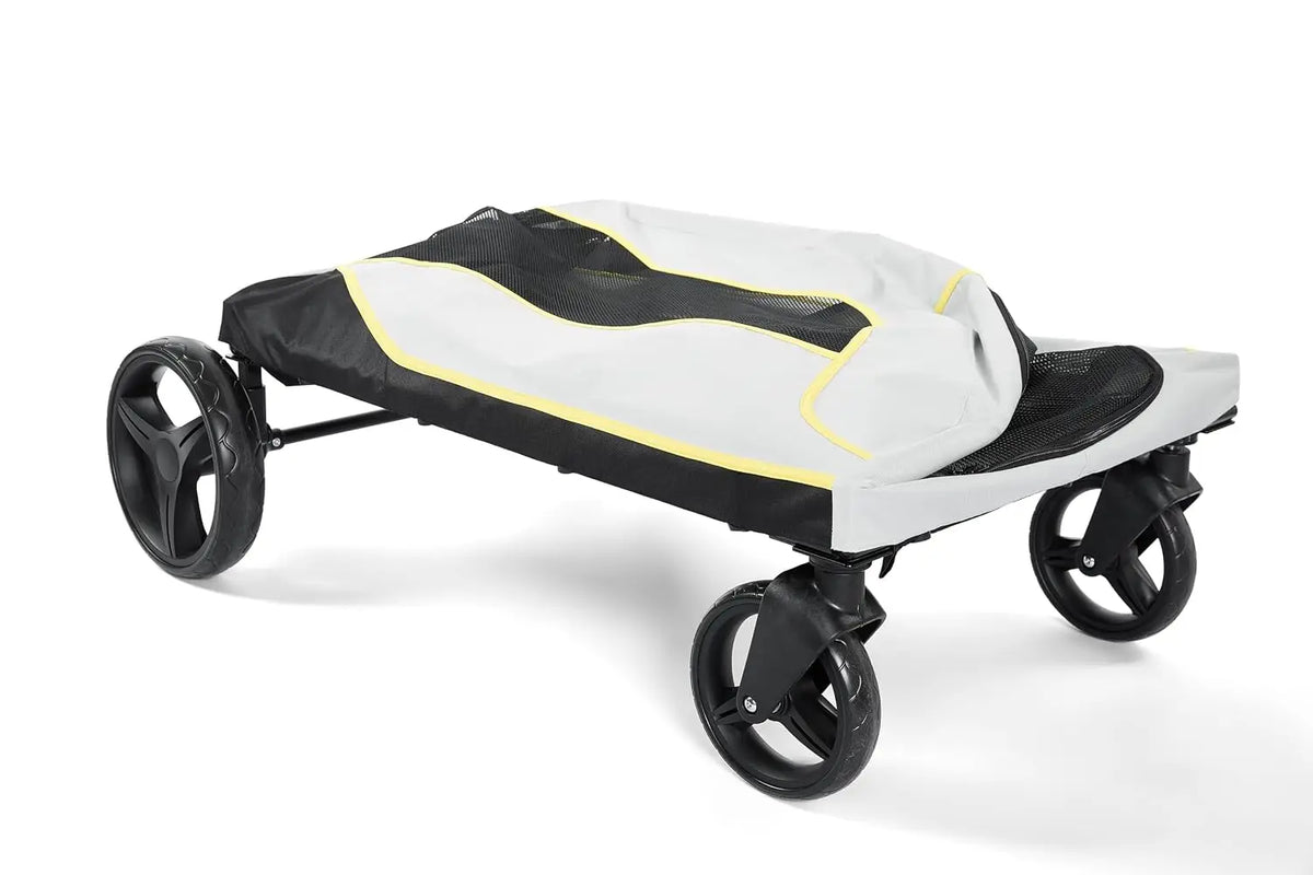 Easy Fold Pet Stroller Featuring Dual Entry All Terrain Wheels