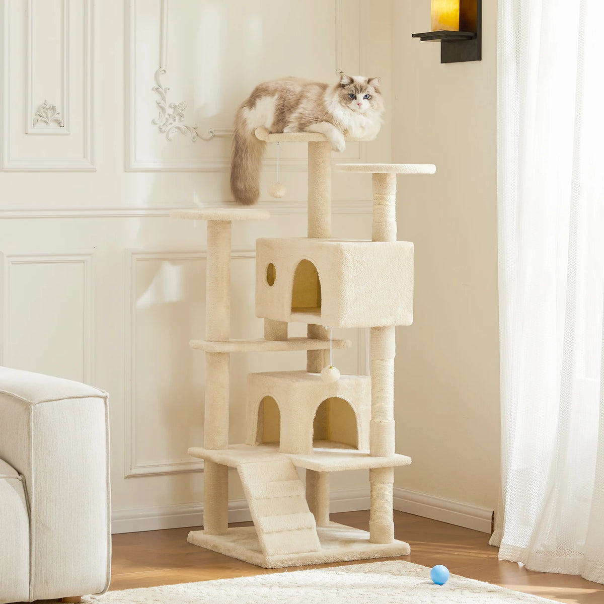 JHK Multi-Level Cat Tree Tower With Sisal Scratching Posts